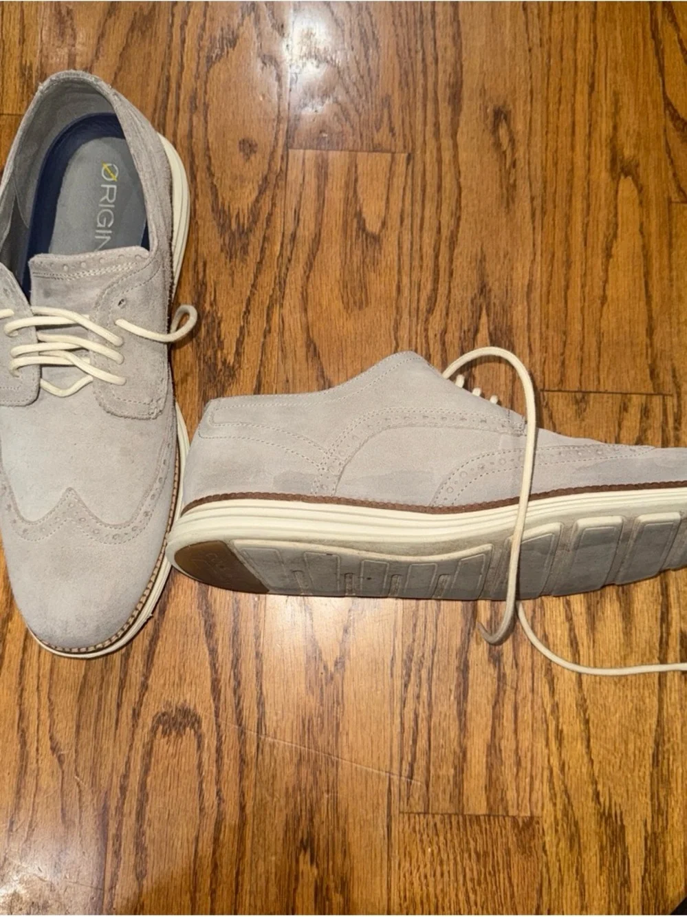 Men’s Suede Grey Cole Hann Shoes